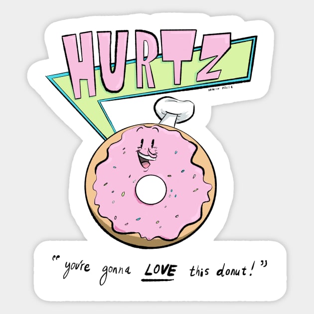 Hurtz Donut Sticker by bransonreese